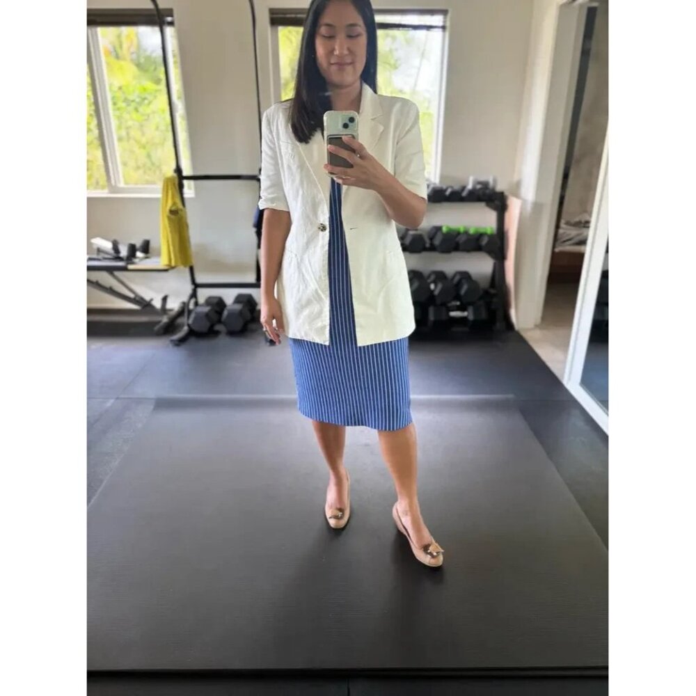 Eudon Choi Linen Short Sleeve White Blazer – Women’s Size 8 - Picture 8 of 16